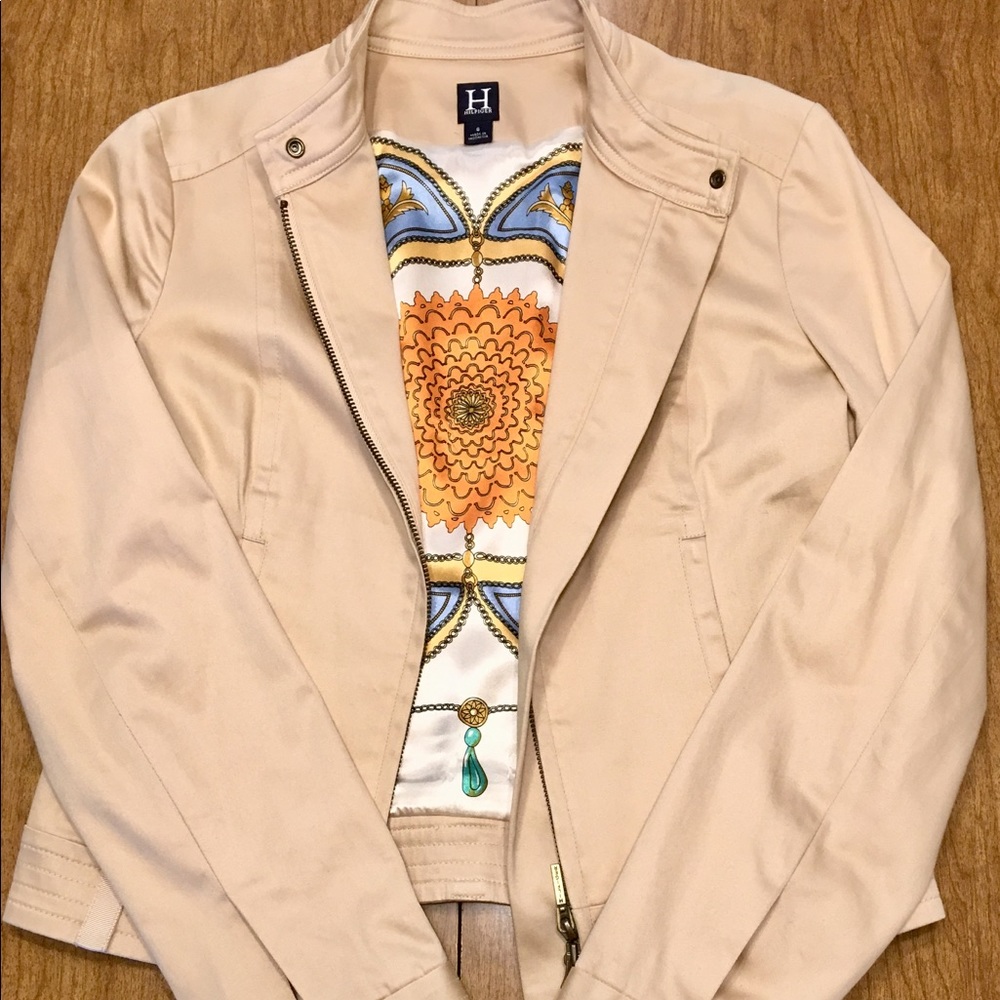 Hilfiger tan women’s jacket size 6 - unique